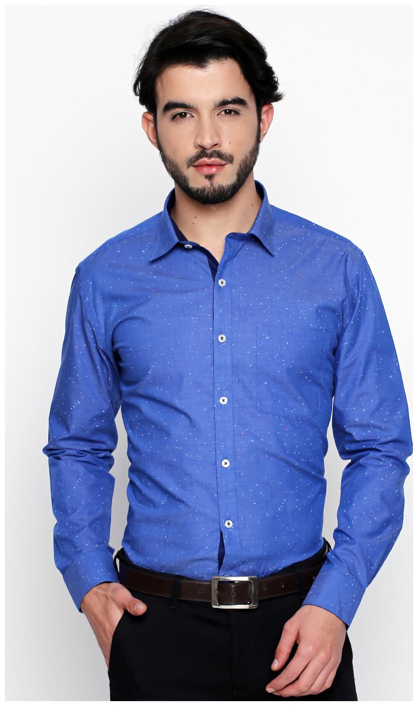 

Zido Men Slim fit Formal Shirt - Blue
