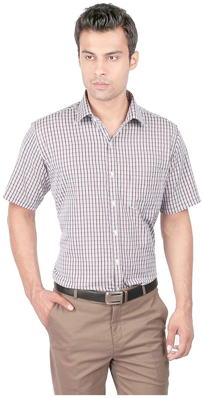 

Zido Men Slim fit Formal Shirt - Brown