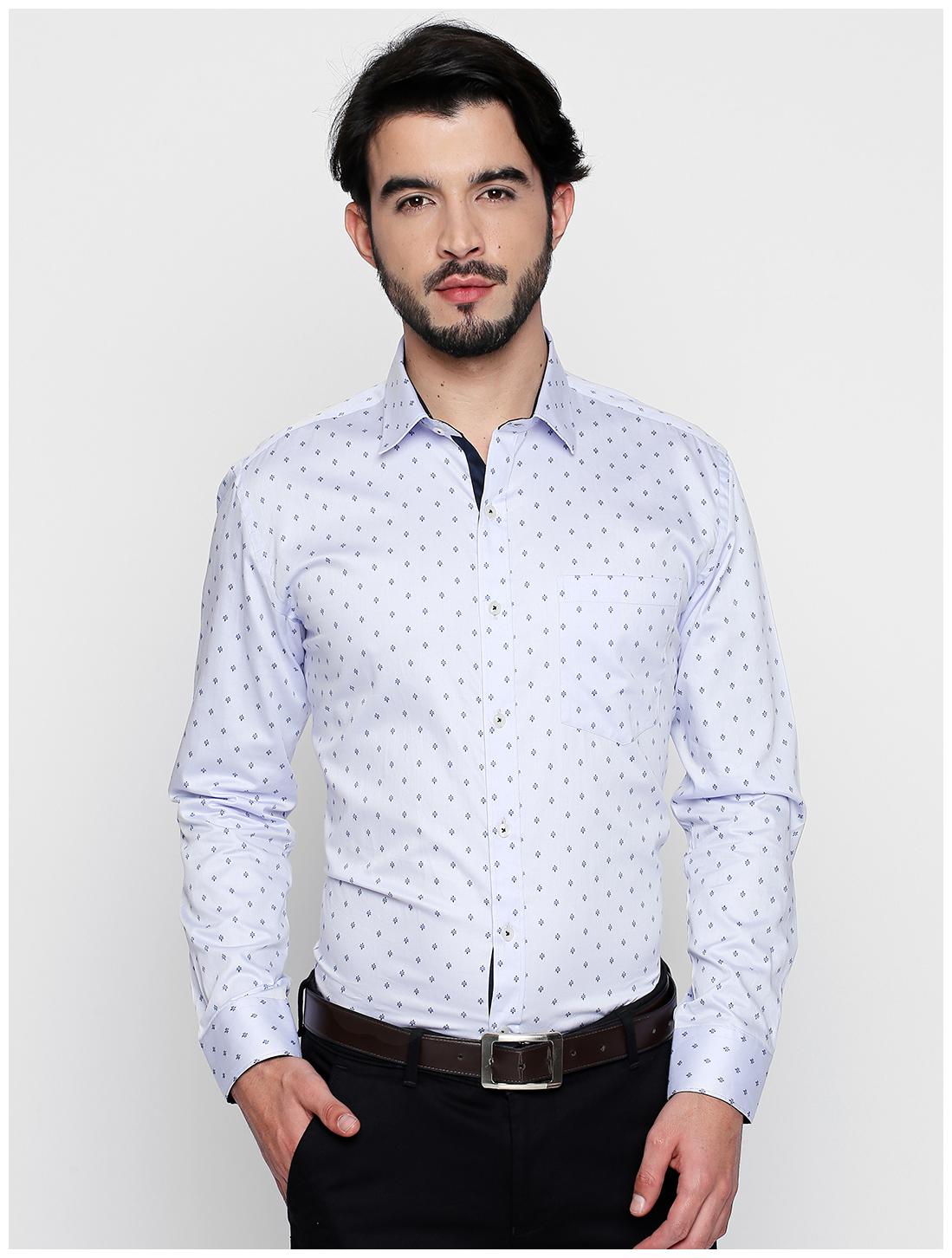 

Zido Men Slim fit Formal Shirt - Blue