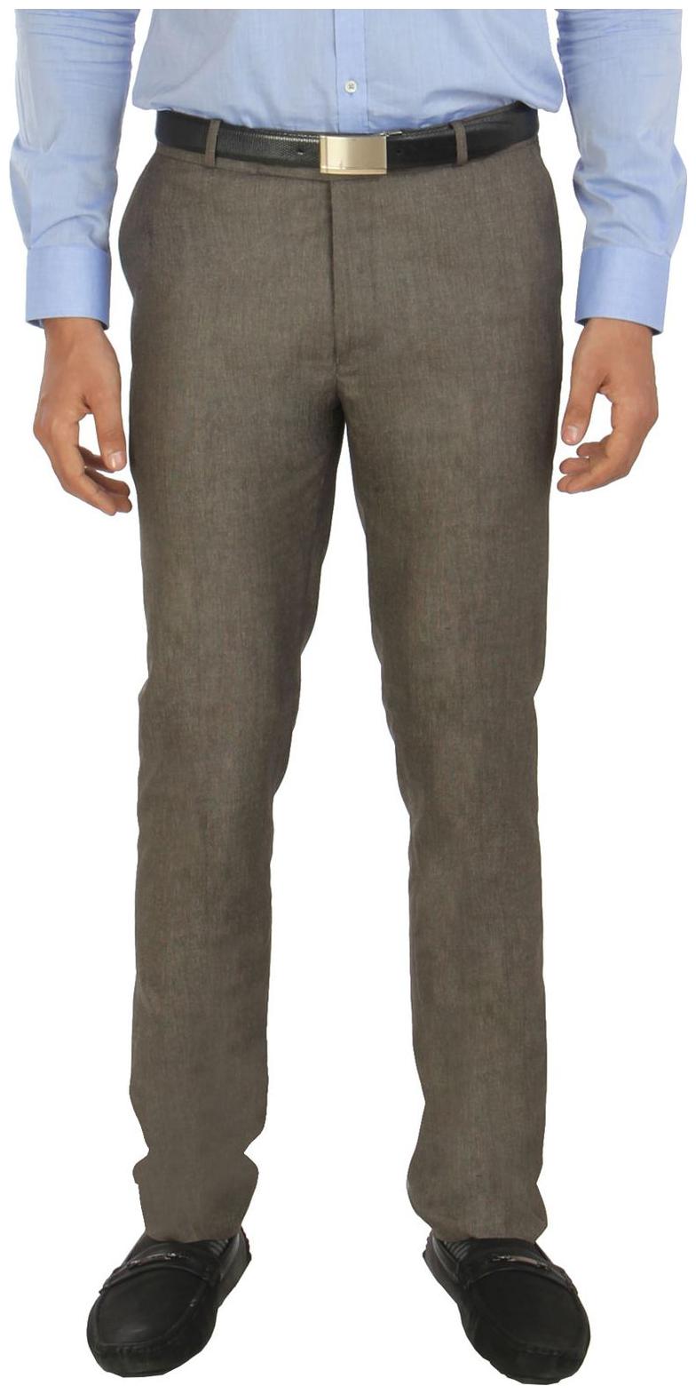 

Zido Men Solid Slim Fit Formal Trouser - Grey