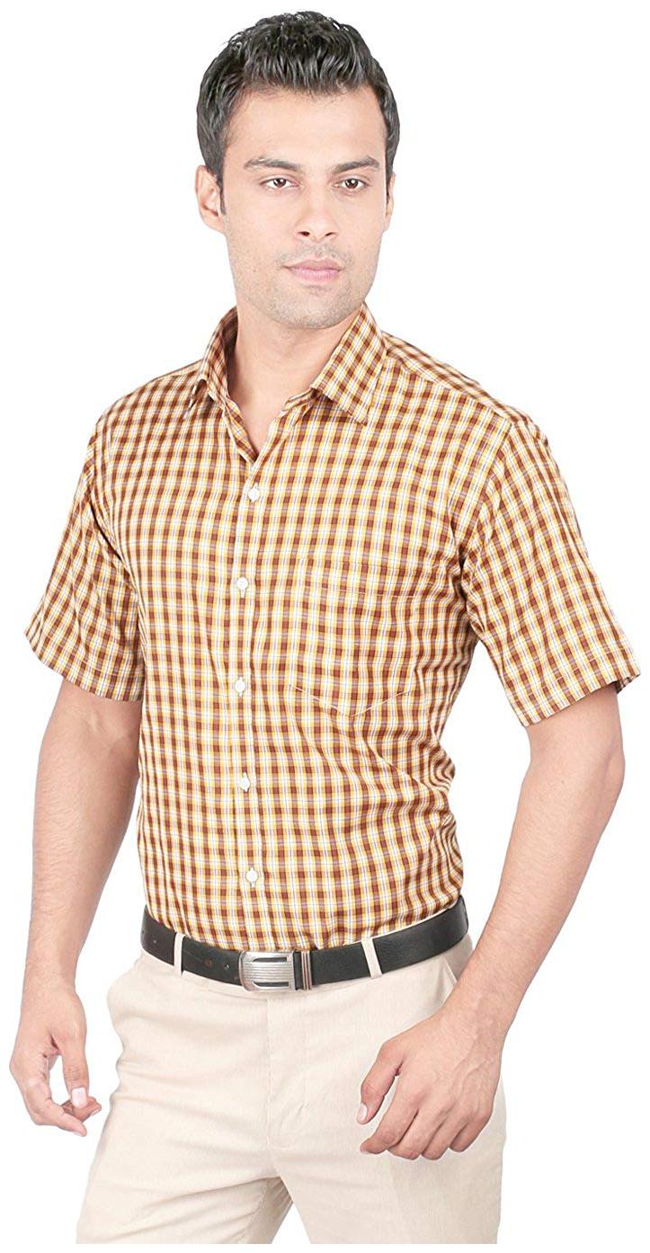 

Zido Men Slim fit Formal Shirt - Yellow