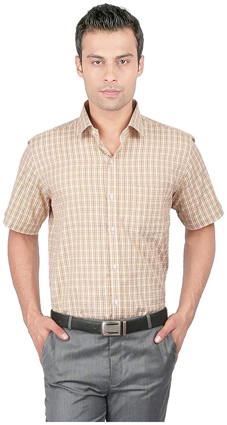 

Zido Men Slim fit Formal Shirt - Beige