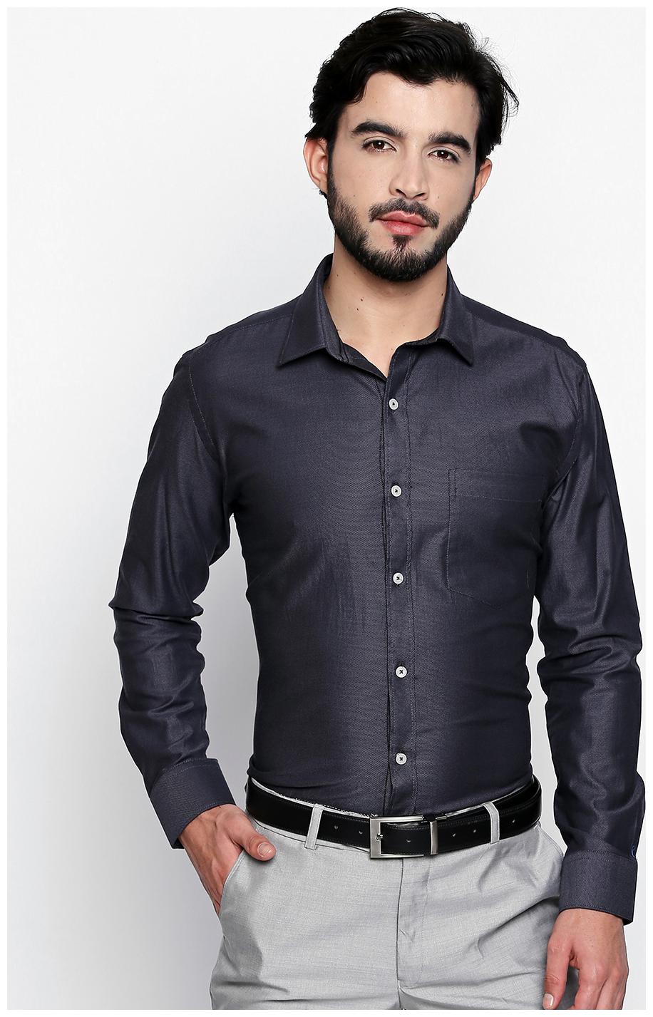 

Zido Men Slim fit Formal Shirt - White