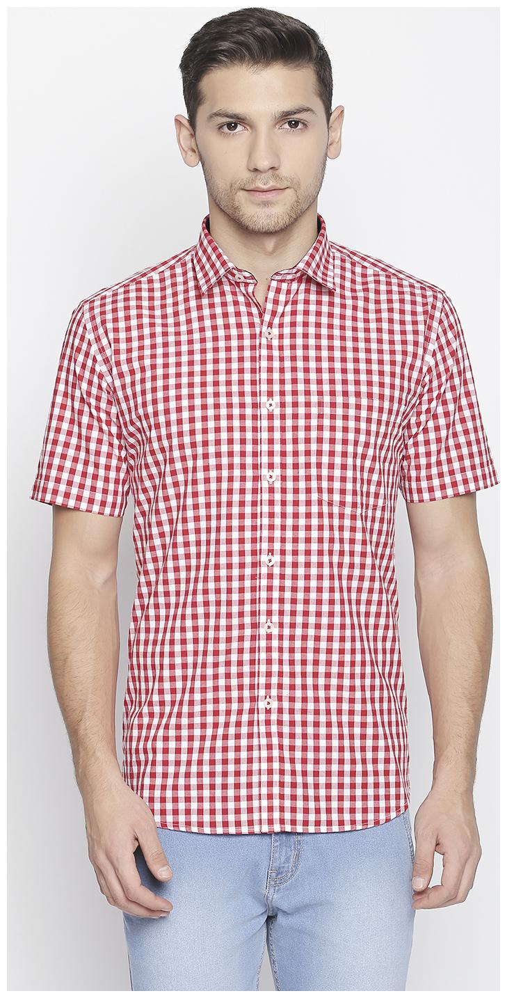

Zido Men White Checked Slim Fit Casual Shirt