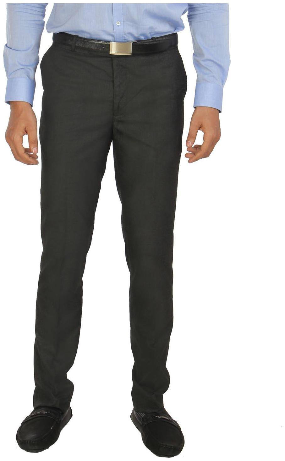 

Zido Men Solid Slim Fit Formal Trouser - Grey