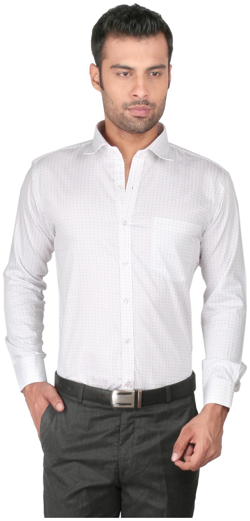 

Zido Men Regular fit Formal Shirt - White