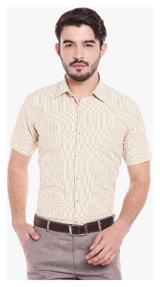 

Zido Men Regular fit Formal Shirt - Beige