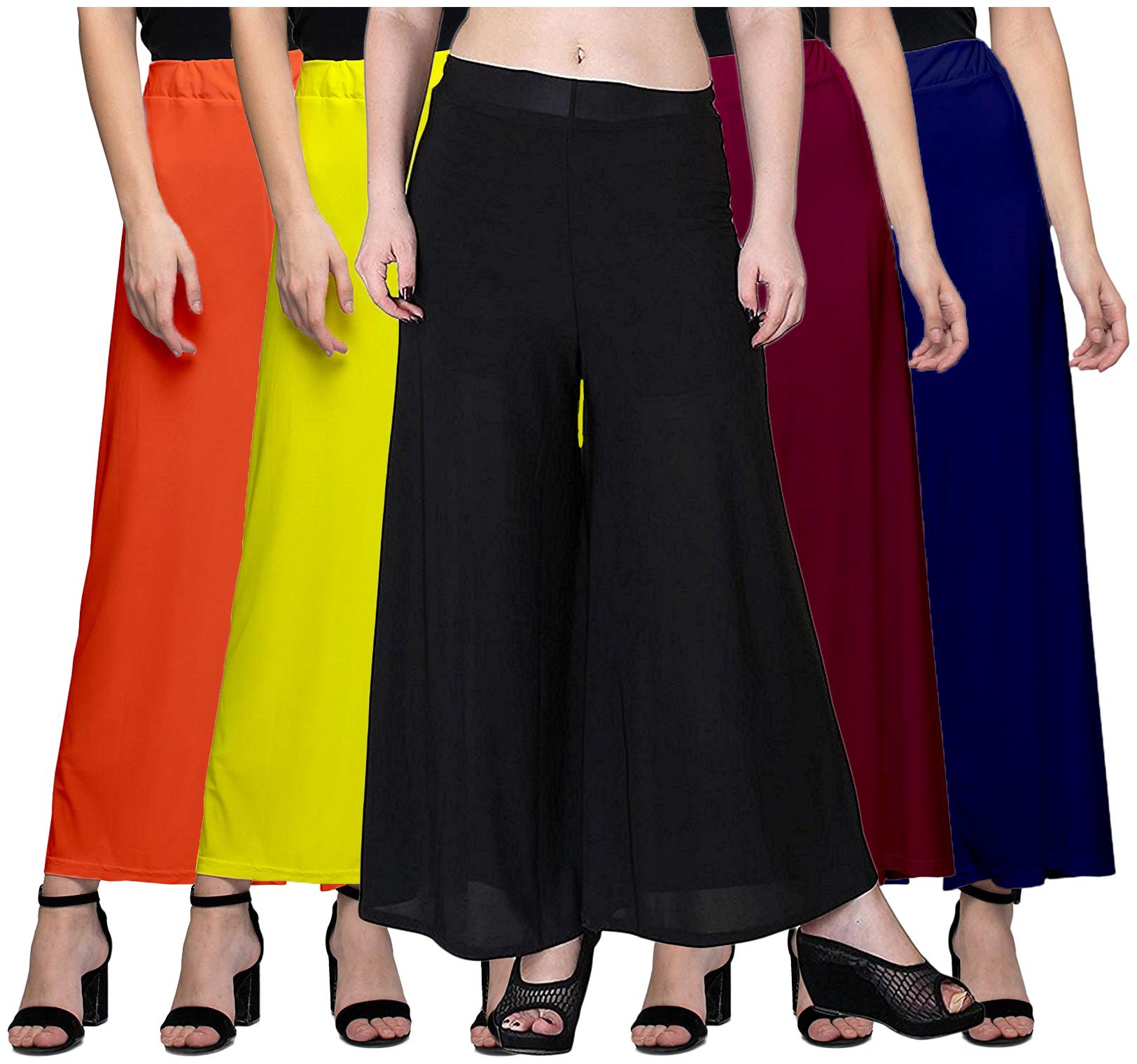 

Zindwear Multi Solid Straight Palazzo