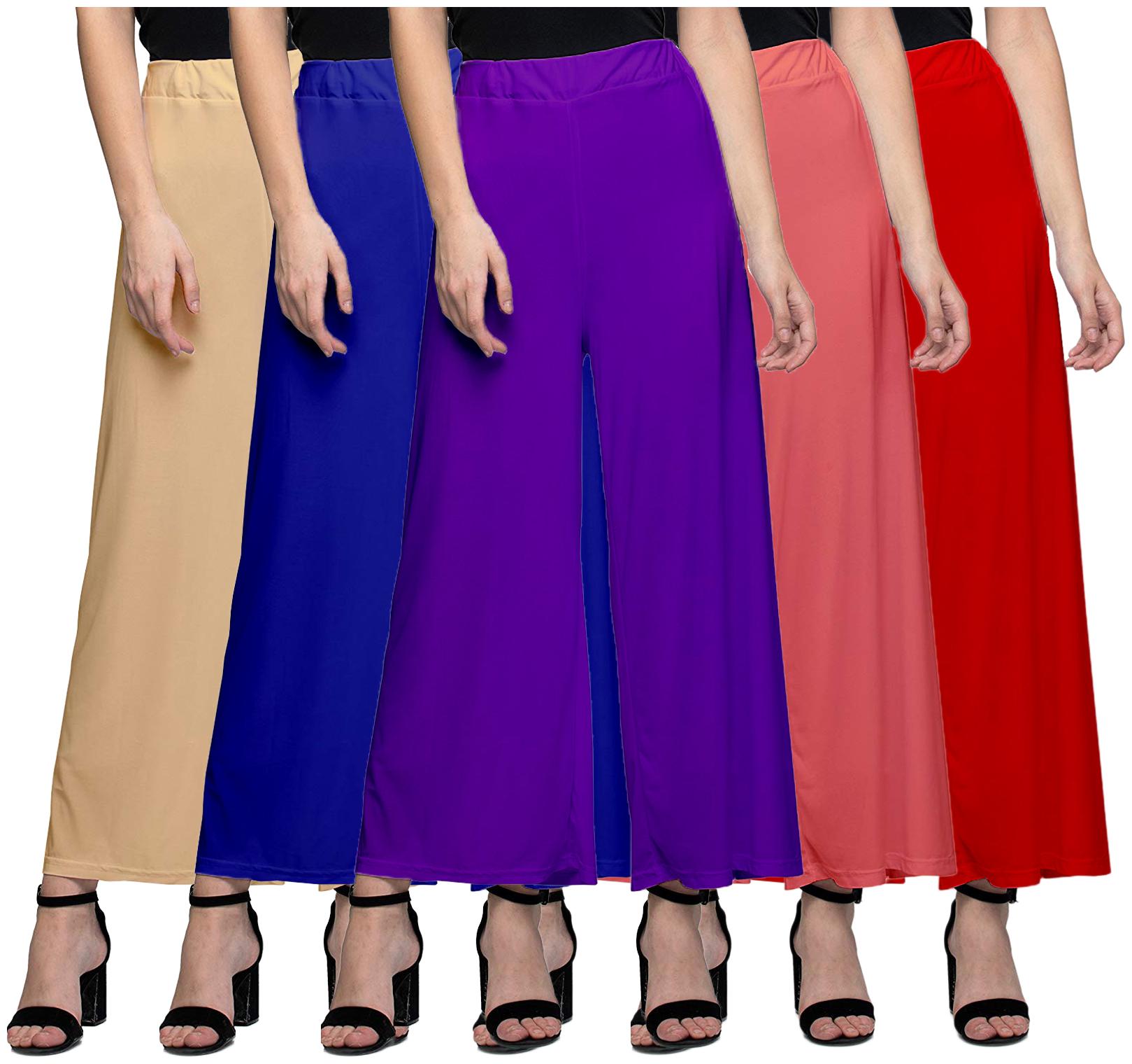 

Zindwear Multi Solid Straight Palazzo