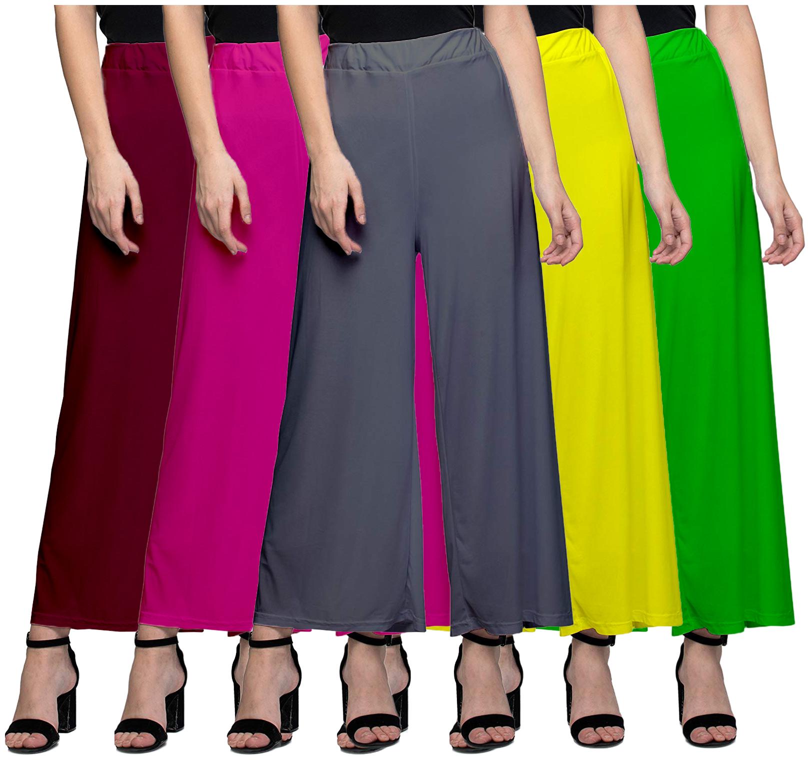 

Zindwear Multi Solid Straight Palazzo