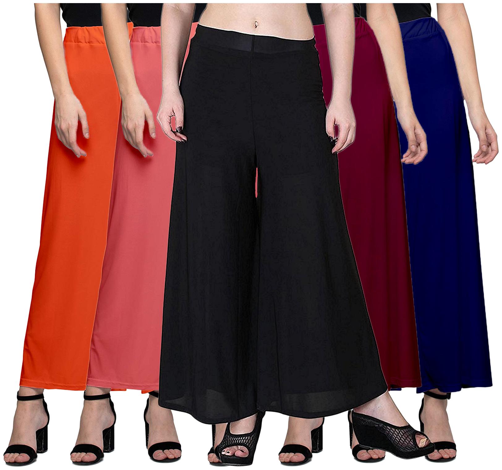 

Zindwear Multi Solid Straight Palazzo