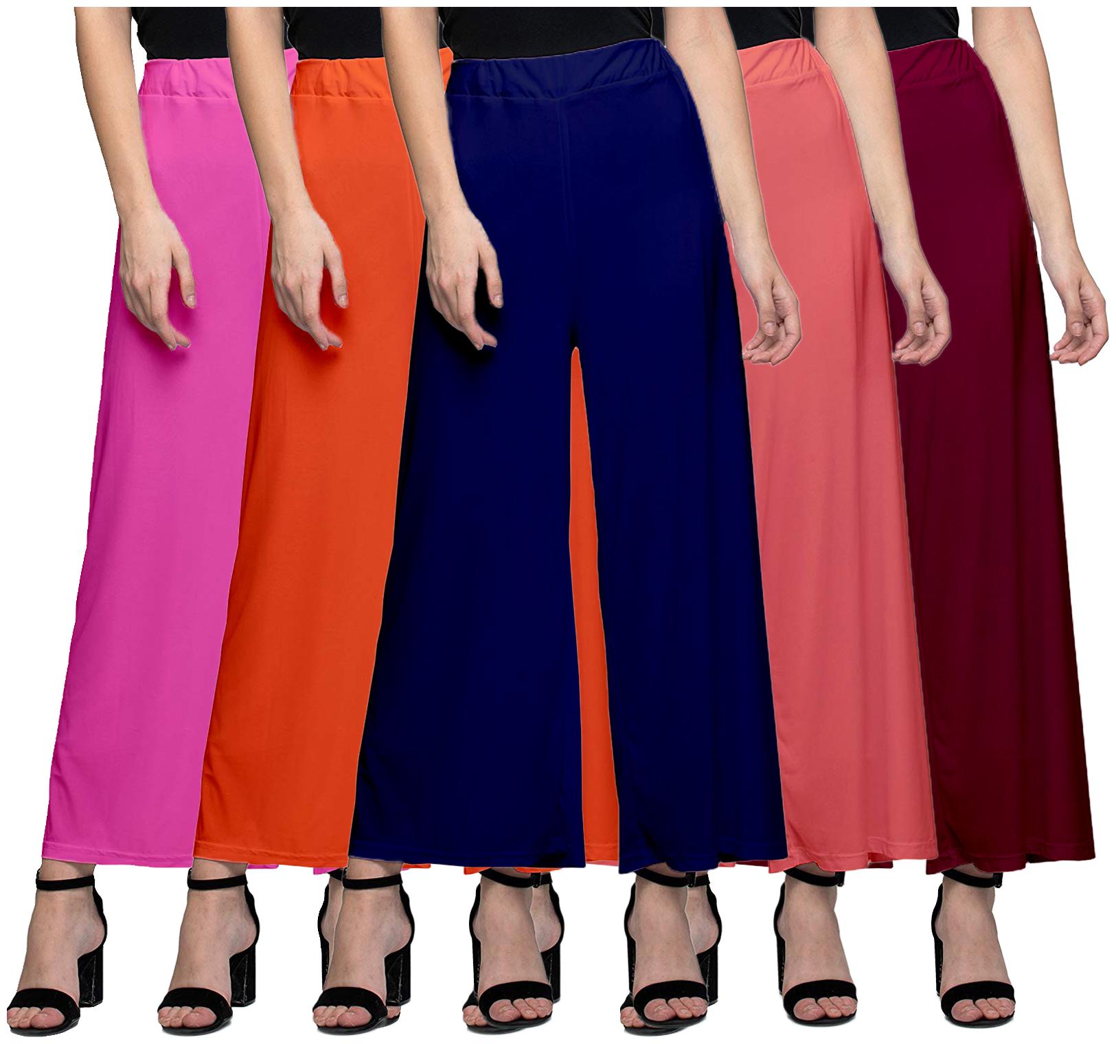 

Zindwear Multi Solid Straight Palazzo