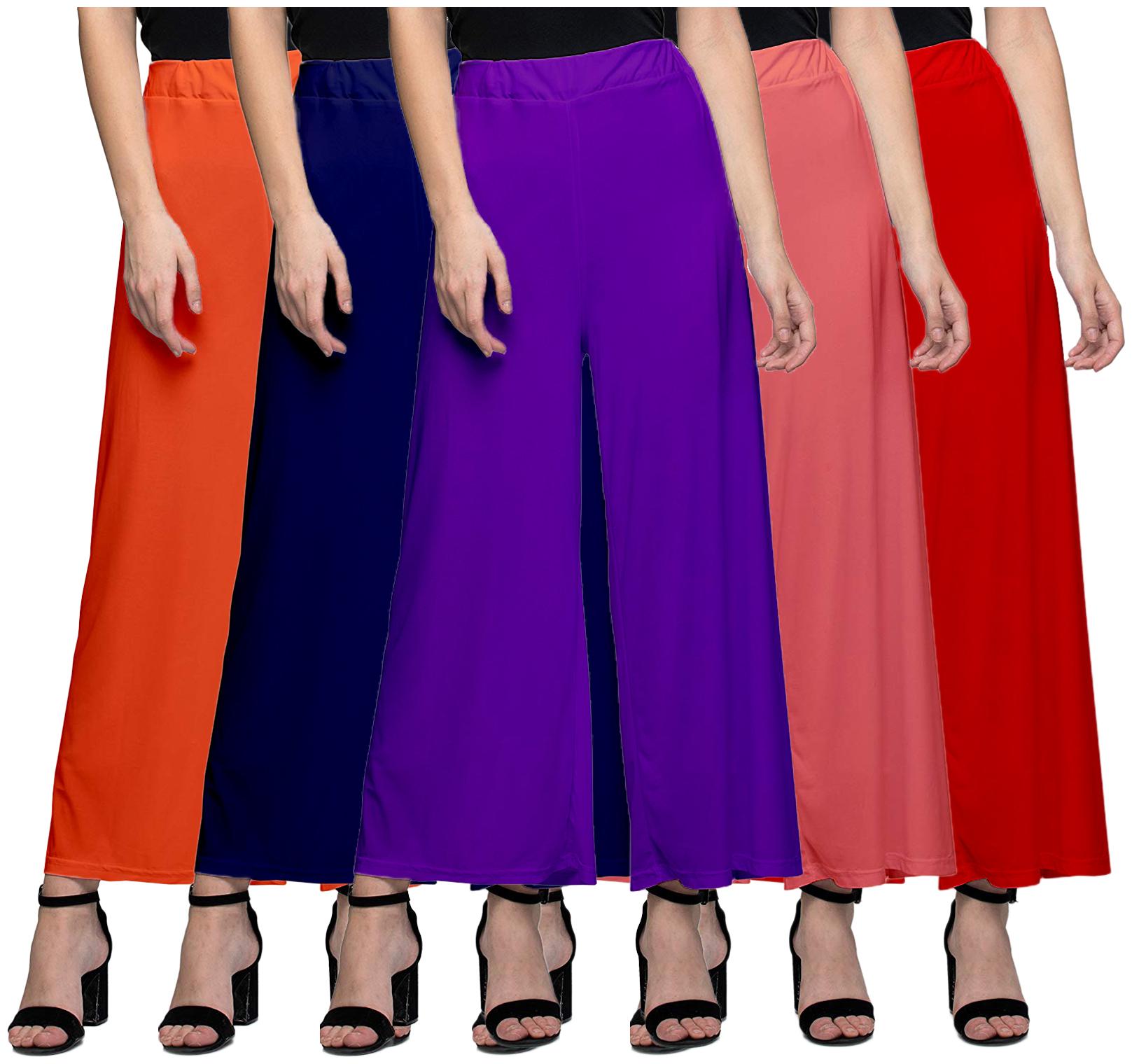

Zindwear Multi Solid Straight Palazzo
