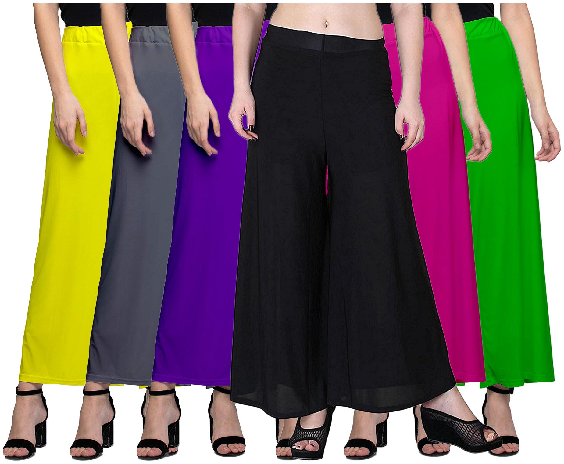 

Zindwear Multi Solid Straight Palazzo