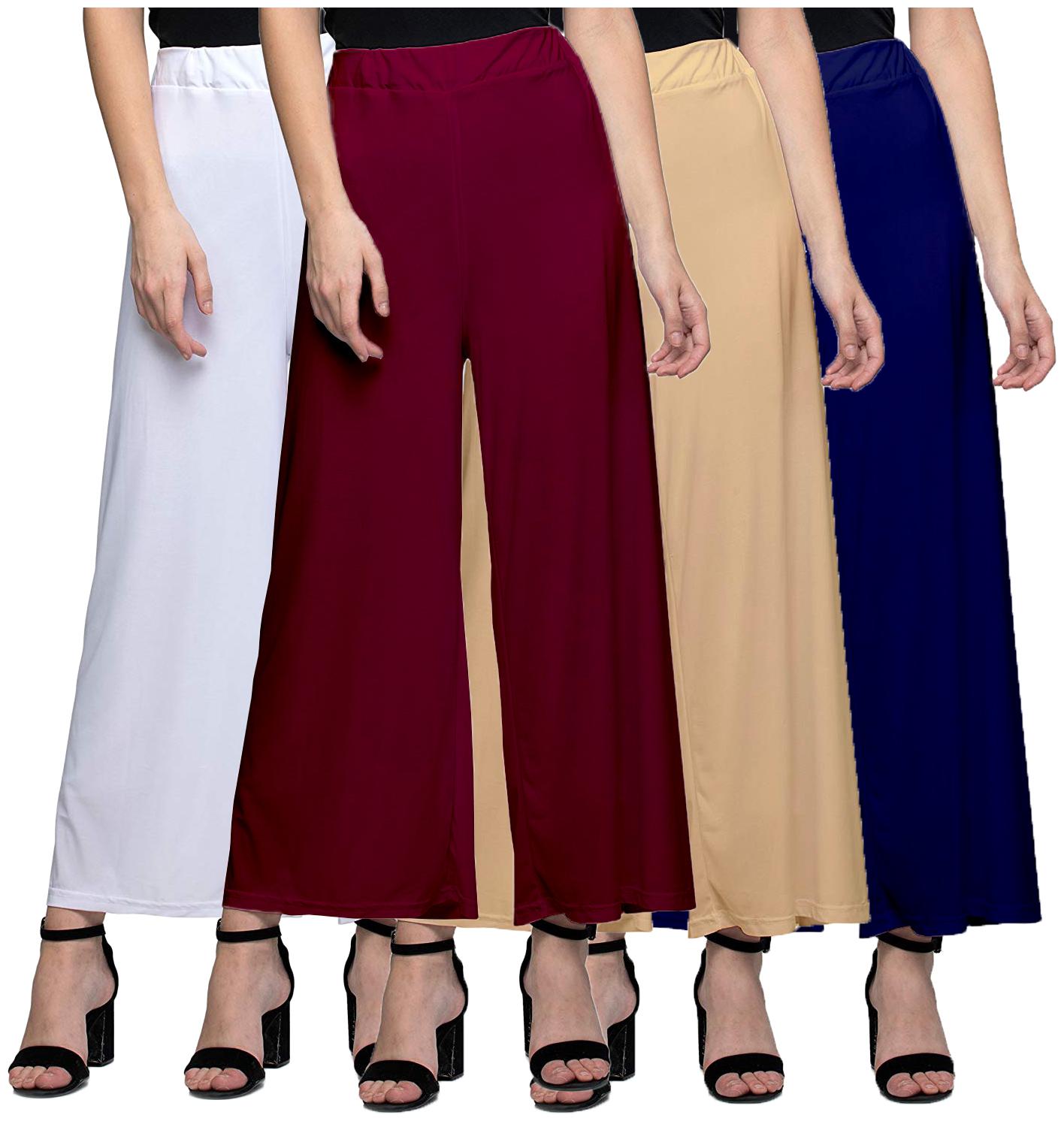 

Zindwear Multi Solid Straight Palazzo