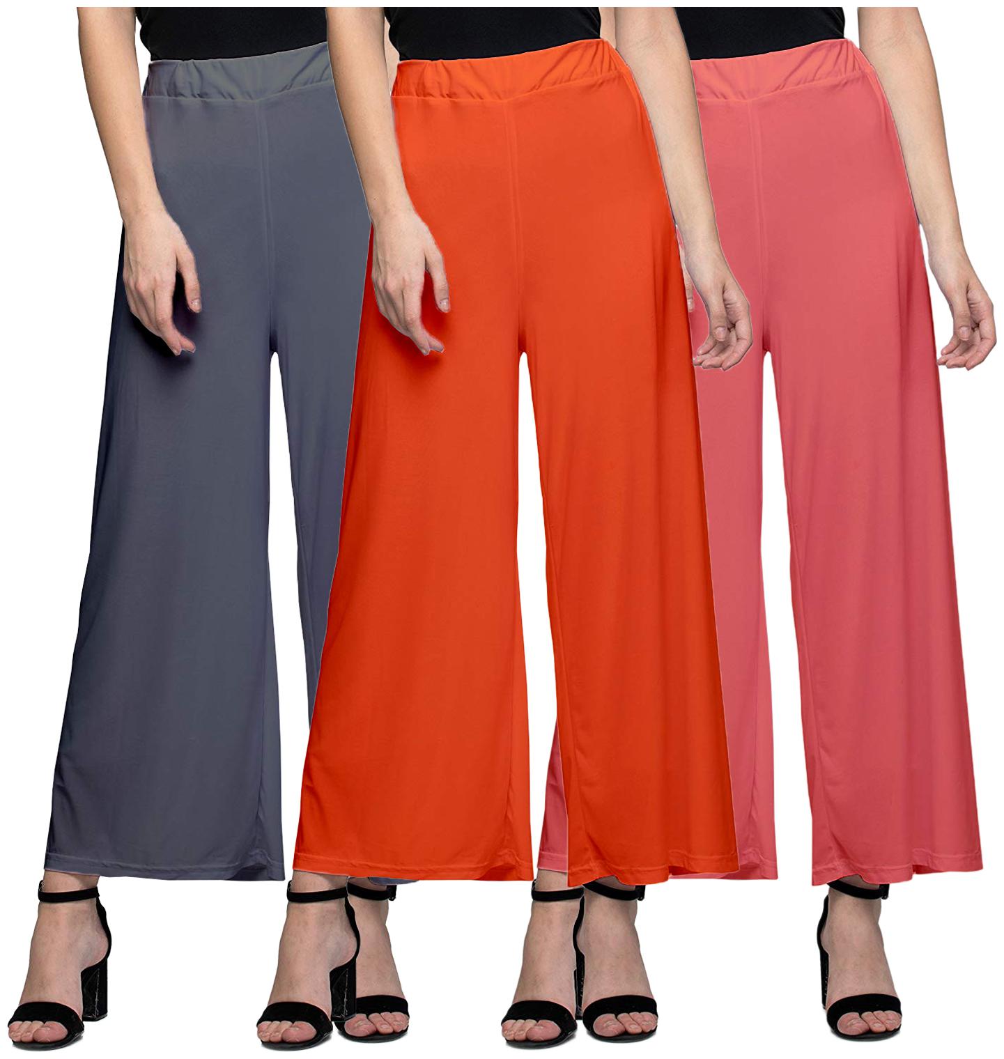 

Zindwear Multi Solid Straight Palazzo