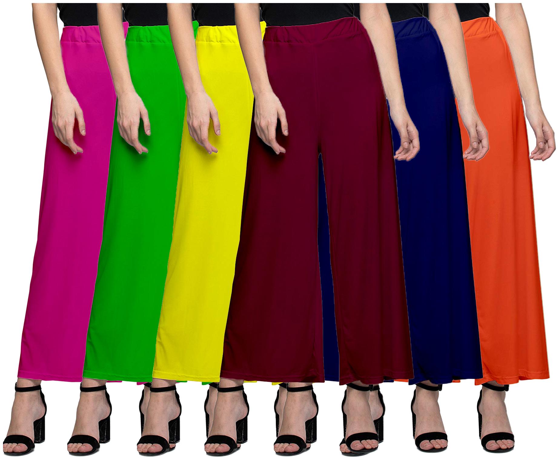 

Zindwear Multi Solid Straight Palazzo