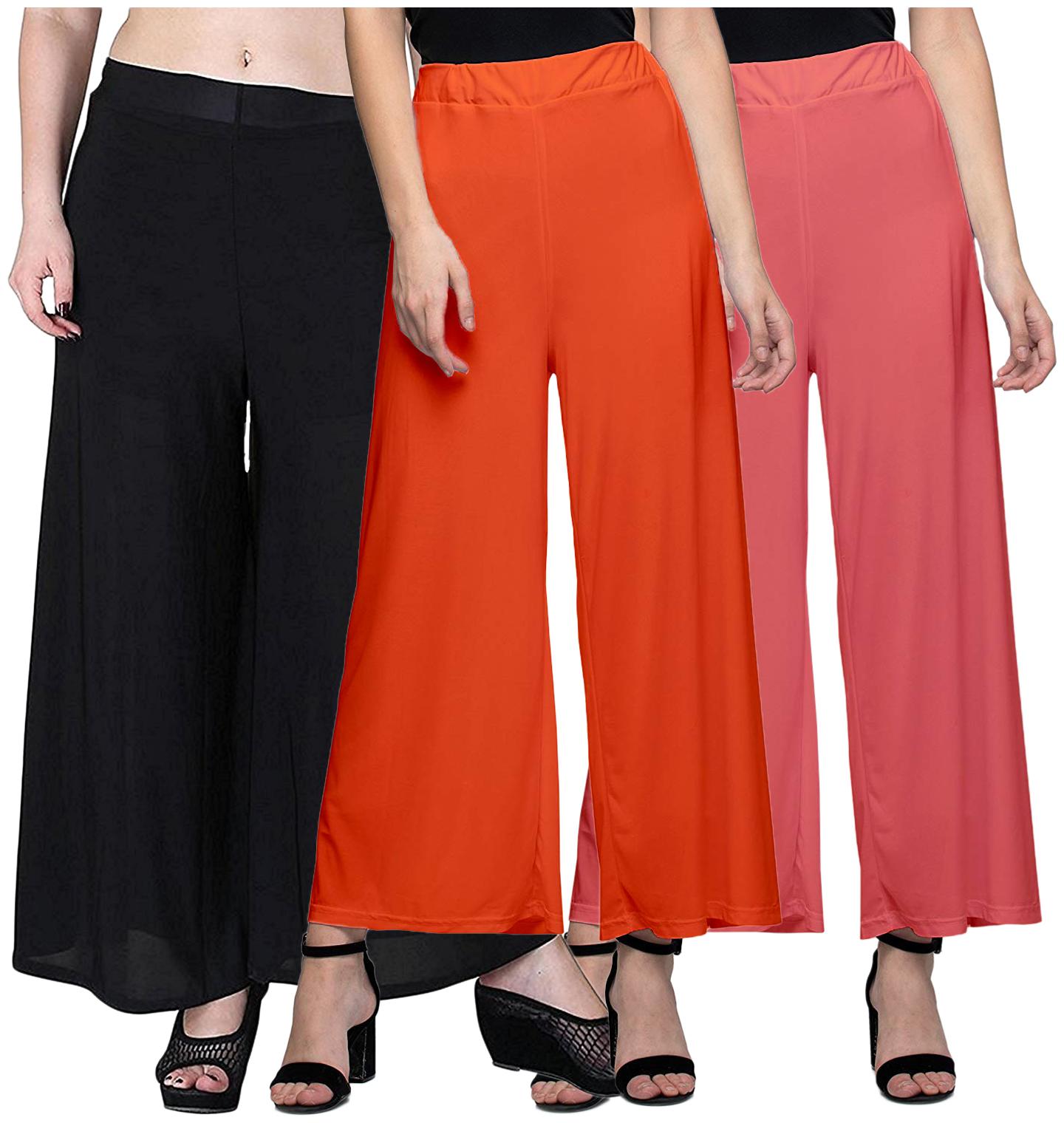 

Zindwear Multi Solid Straight Palazzo