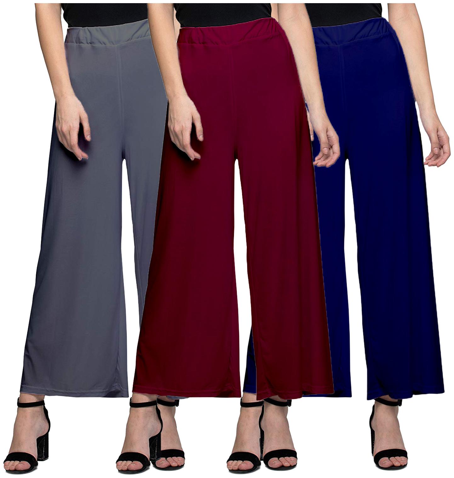 

Zindwear Multi Solid Straight Palazzo