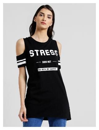 

Zink London Women Geometric Regular top - Black