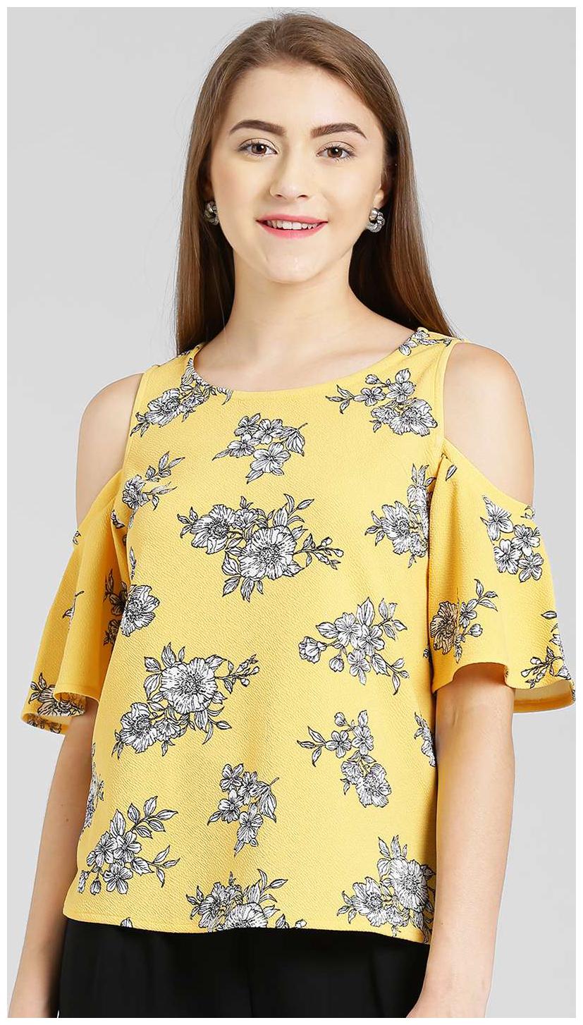 

Zink London Women Floral Regular top - Yellow