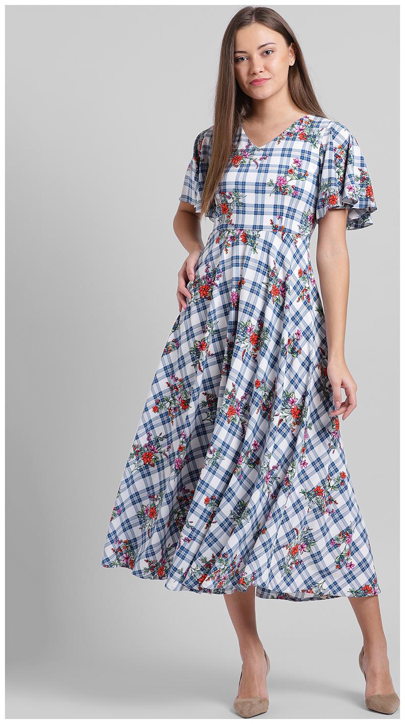 

Zink London Multi Geometric Fit flare dress