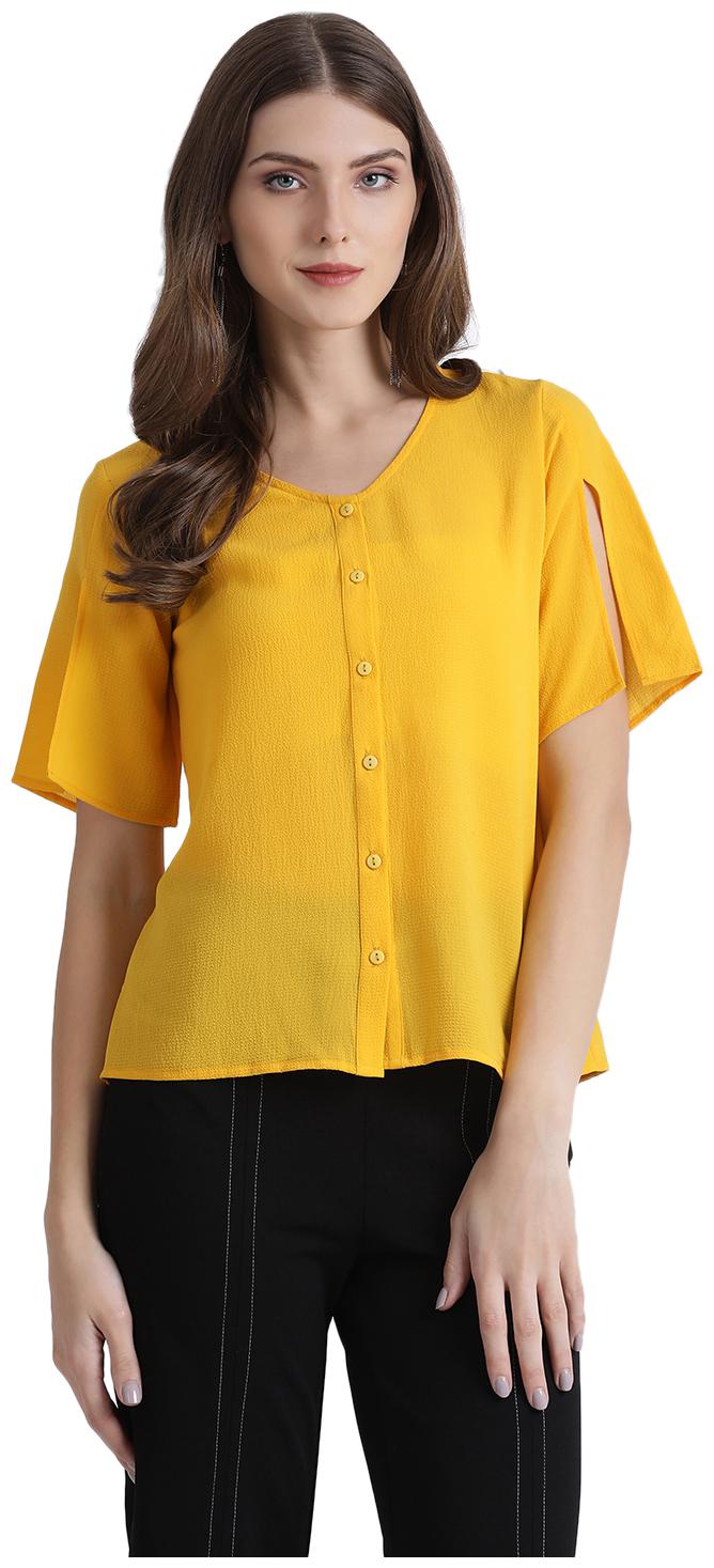 

Zink London Women Solid Shirt style - Yellow