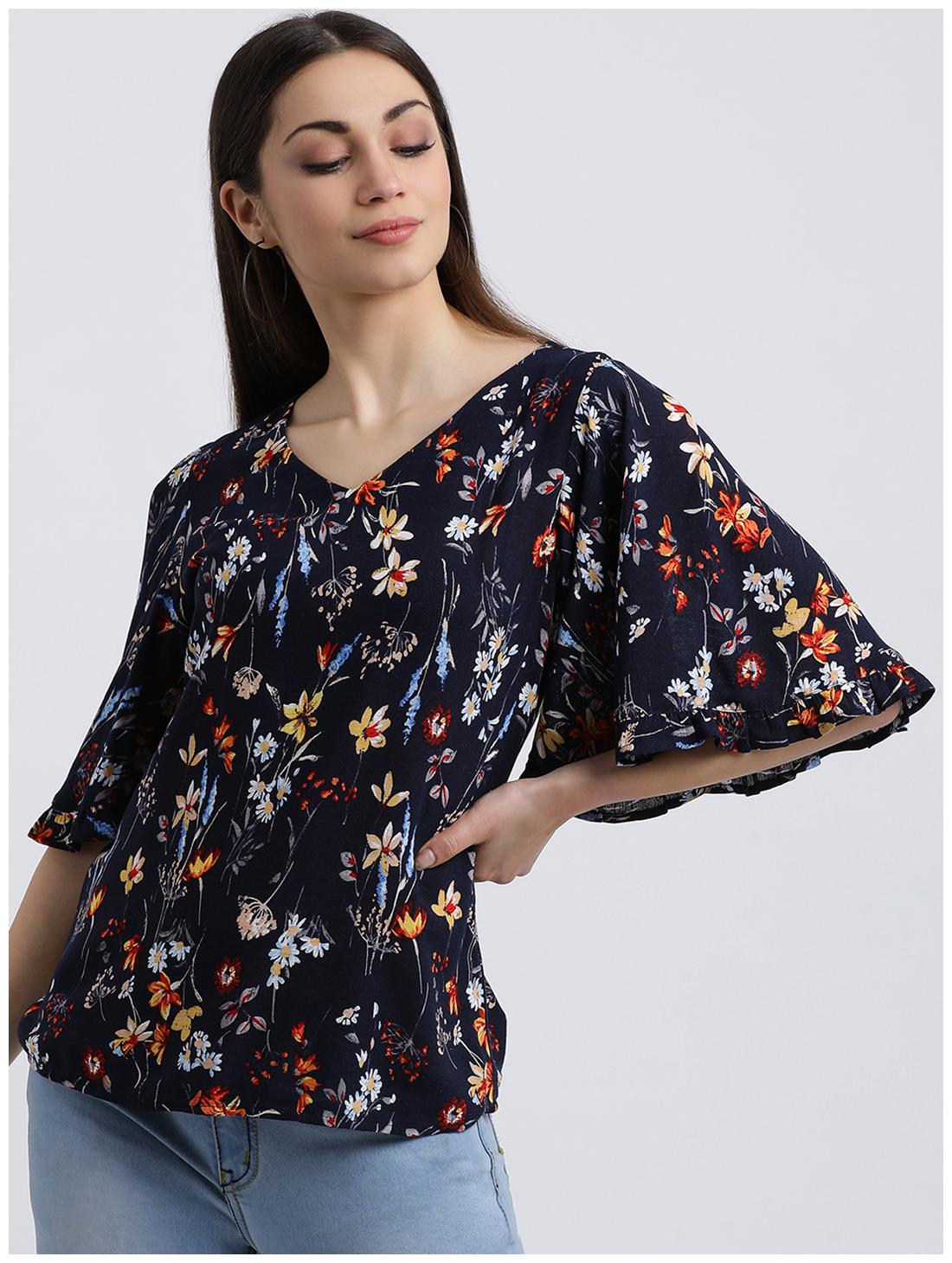 

Zink London Women Floral Regular top - Blue