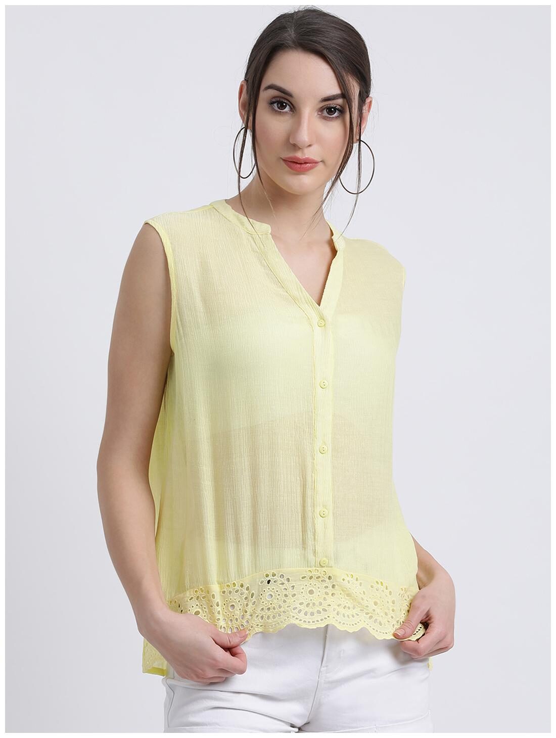 

Zink London Women Solid Regular top - Yellow