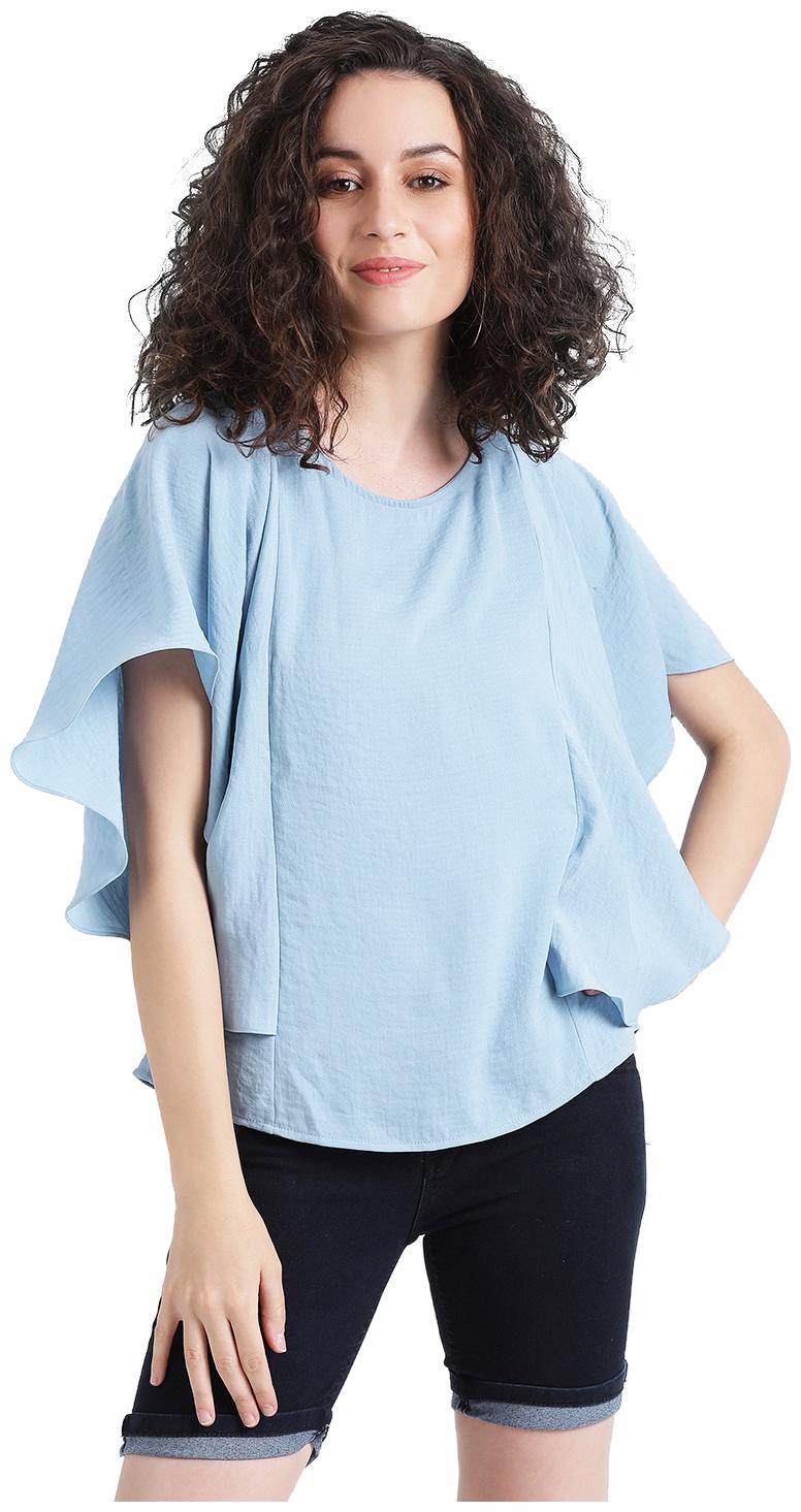 

Zink London Women Solid Regular top - Blue