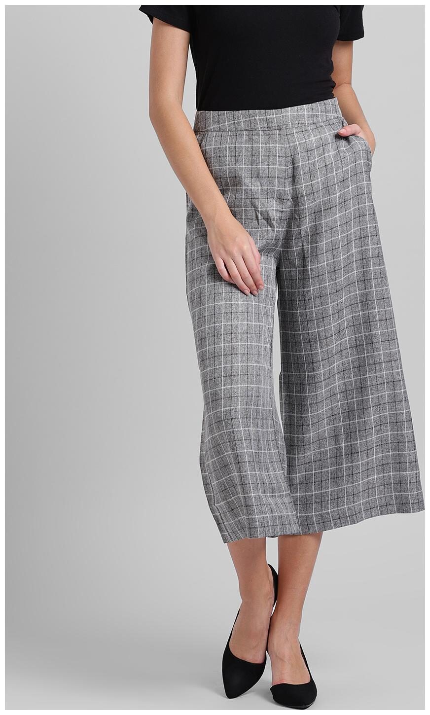

Zink London Women Grey Regular fit Cullotes