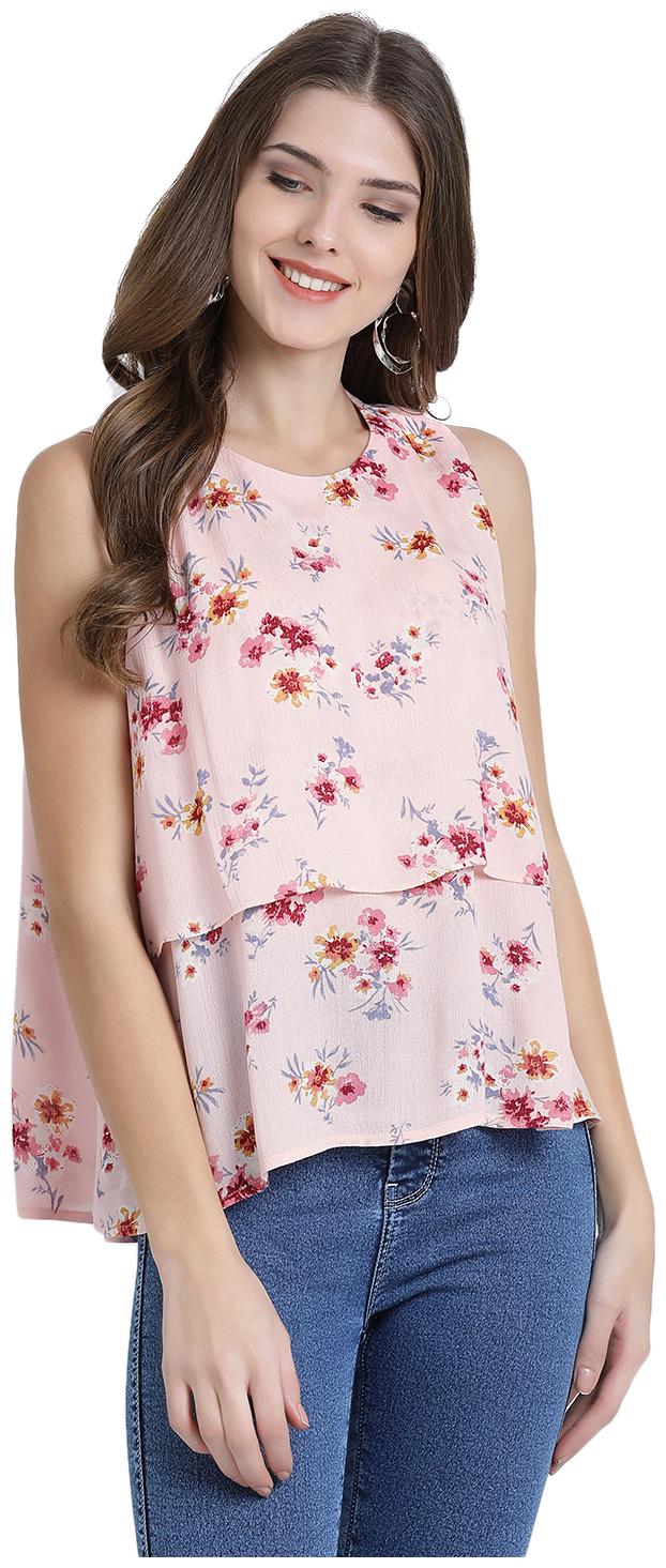 

Zink London Women Printed Regular top - Pink