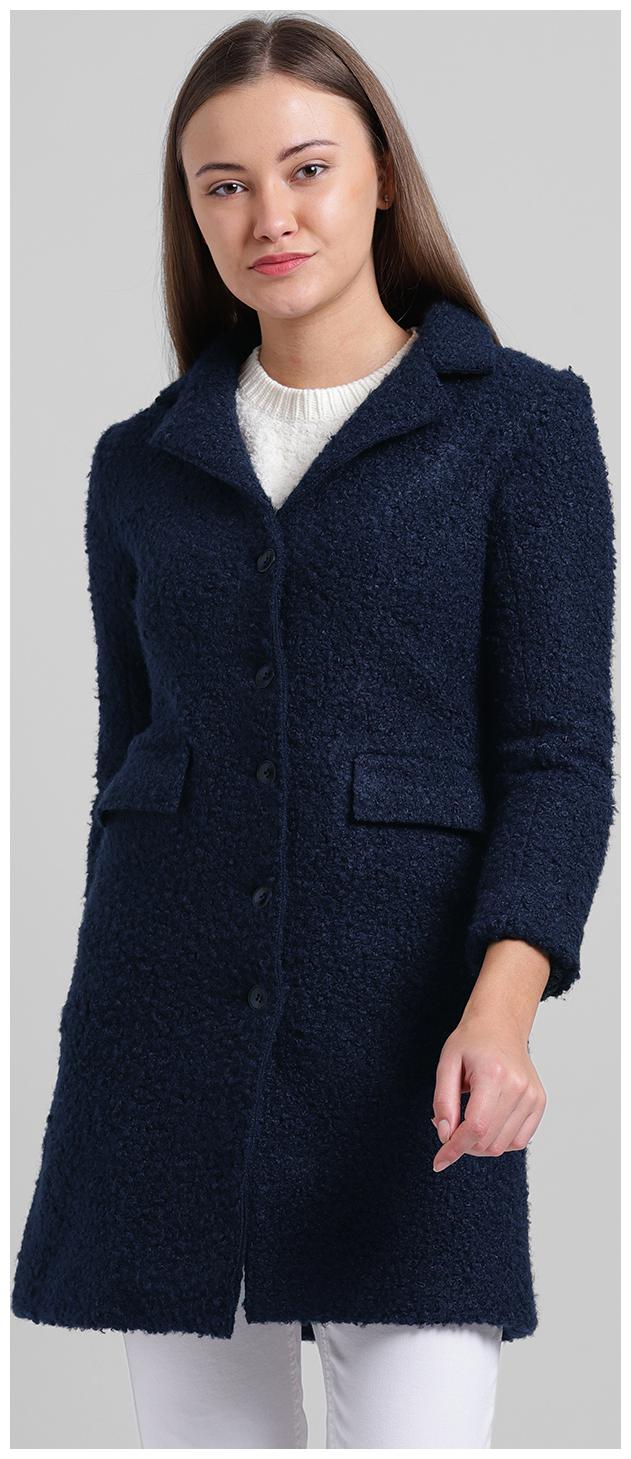 

Zink London Women Solid Regular Jacket - Blue