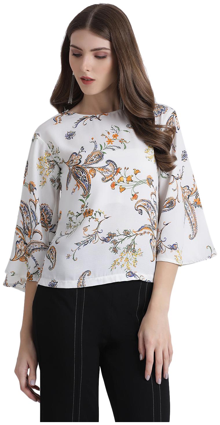 

Zink London Women Printed Regular top - White