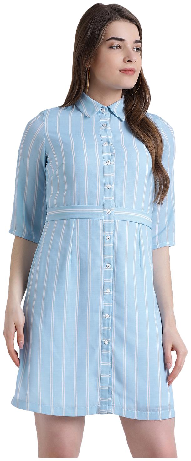 

Zink London Blue Striped Shirt dress