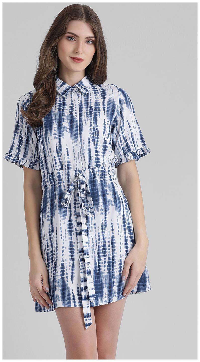 

Zink London Women Printed Fusion tunic - Blue