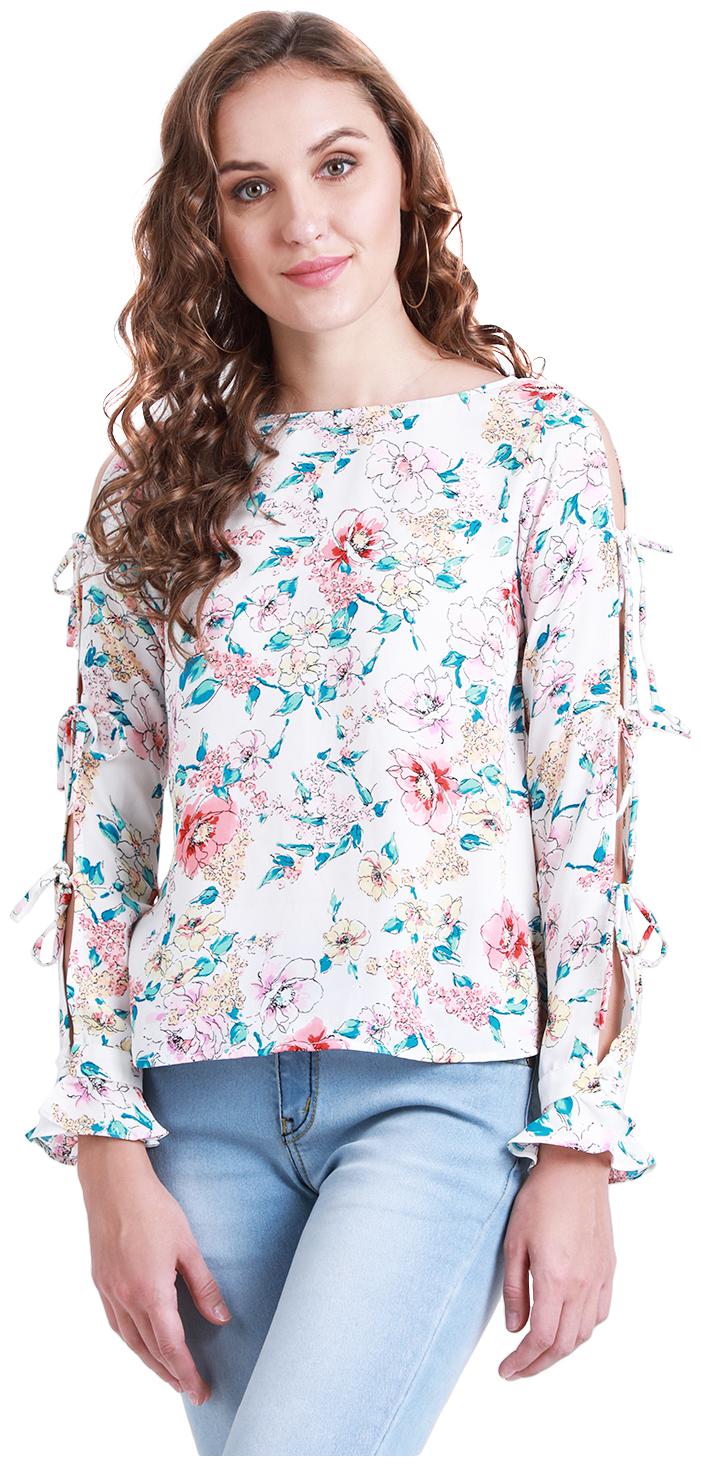 

Zink London Women Floral Regular top - White