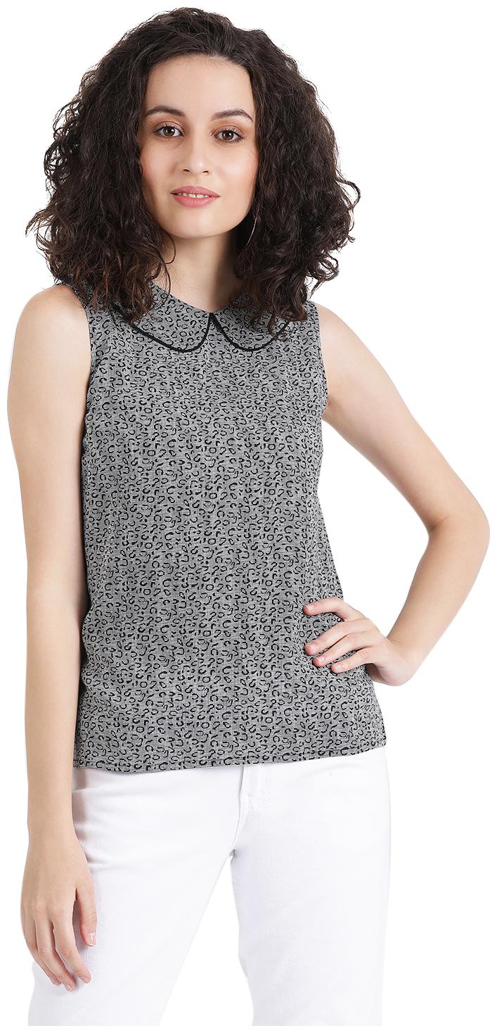 

Zink London Women Printed Regular top - Grey