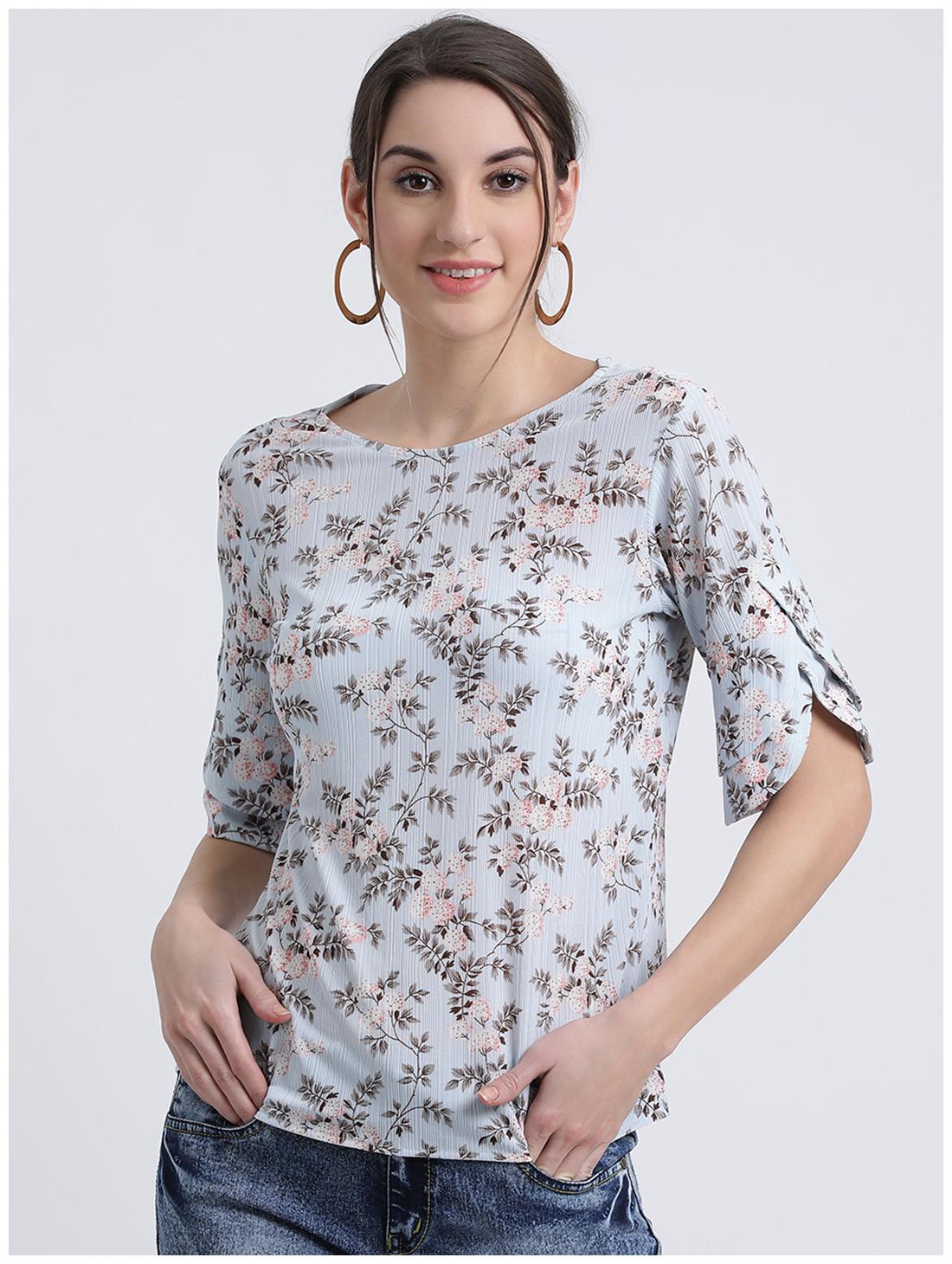 

Zink London Women Floral Regular top - Blue