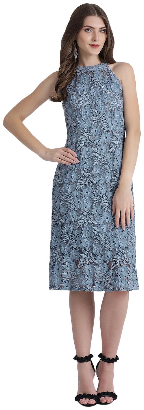 

Zink London Blue Floral Bodycon dress