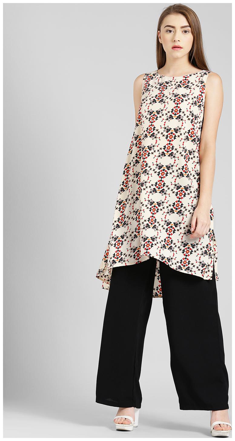

Zink London Women Printed Regular tunic - Beige