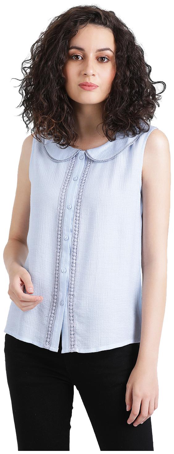 

Zink London Women Solid Regular top - Blue