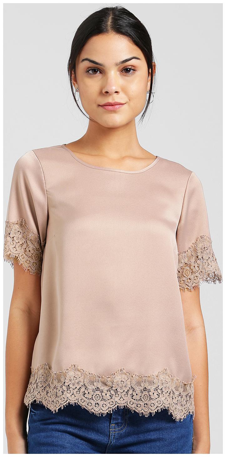 

Zink London Women Solid Regular top - Beige