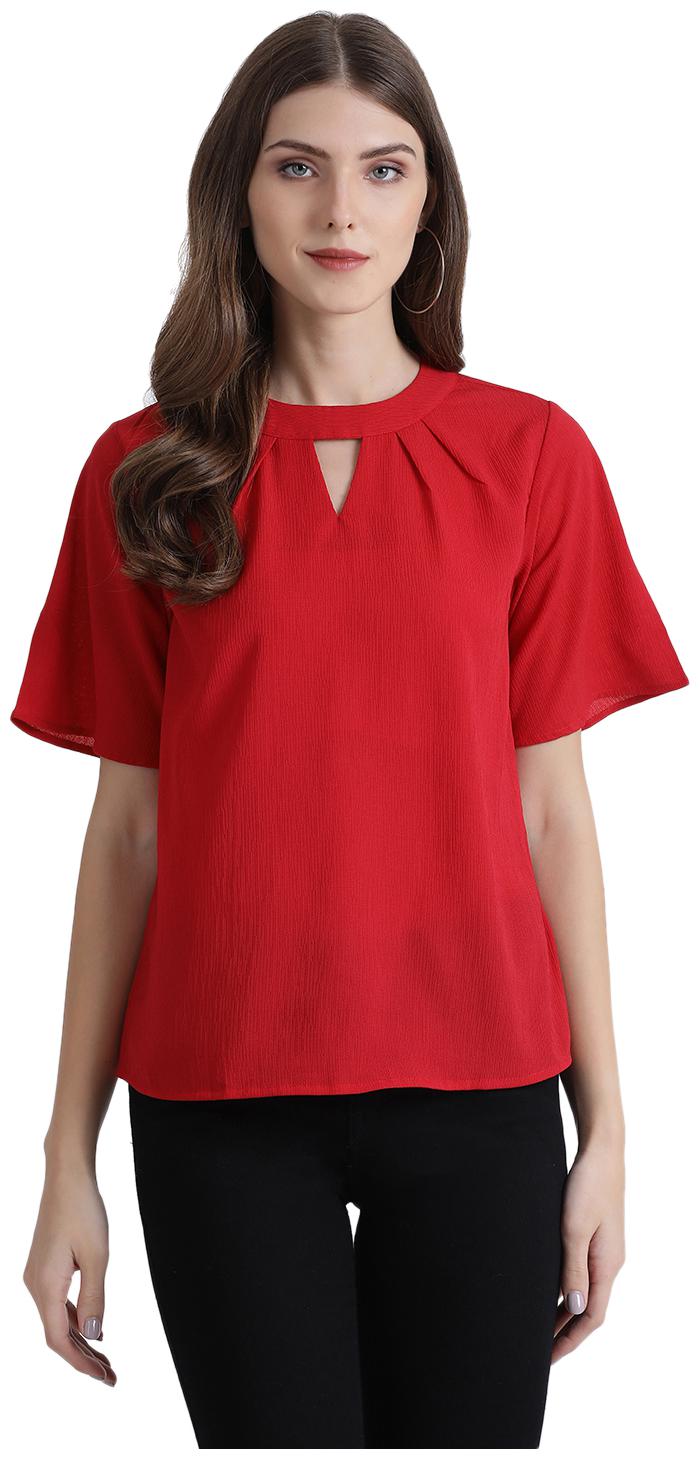 

Zink London Women Solid Regular top - Red
