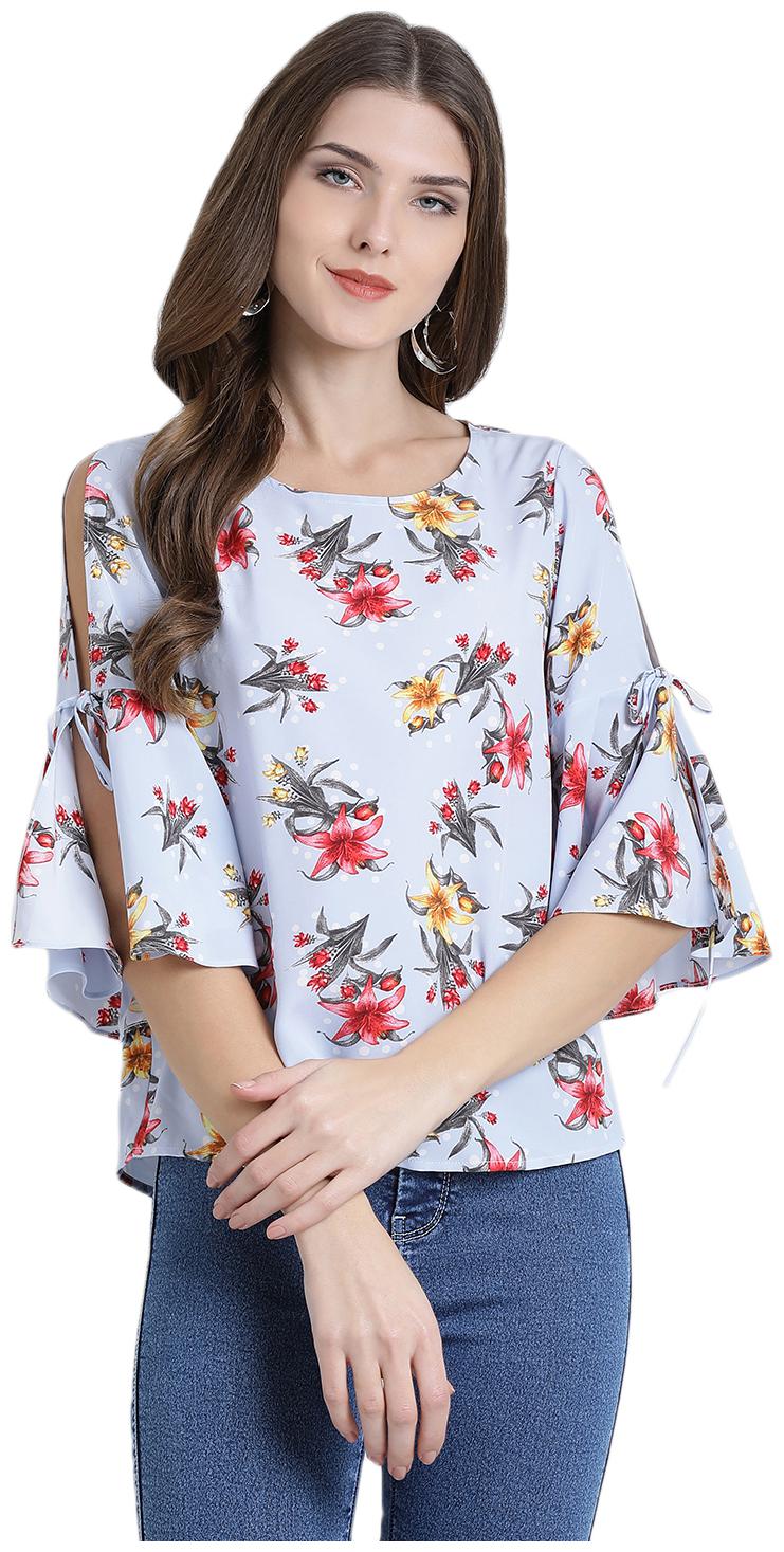 

Zink London Women Floral Regular top - Blue