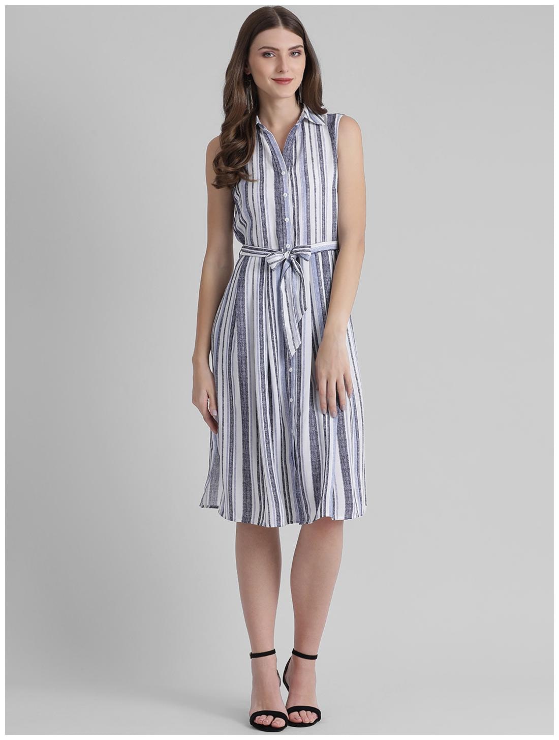 

Zink London Blue Striped Shirt dress