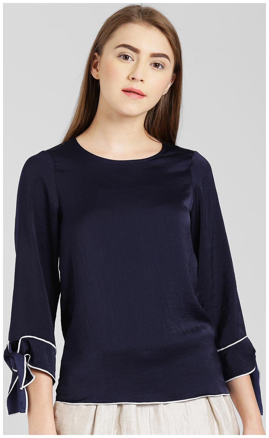 

Zink London Women Solid Regular top - Blue
