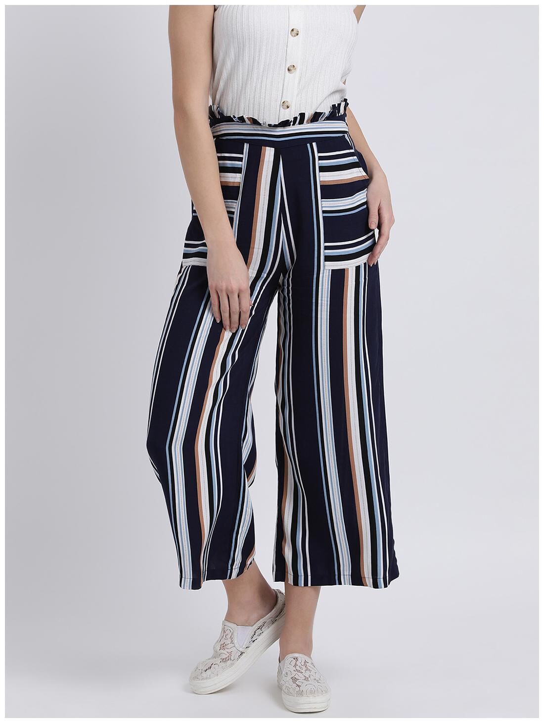 

Zink London Women Blue Regular fit Cullotes