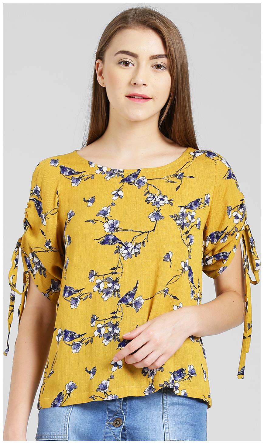 

Zink London Women Floral Regular top - Yellow