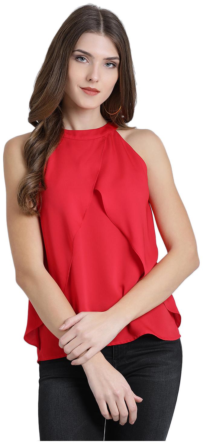 

Zink London Women Solid Regular top - Red